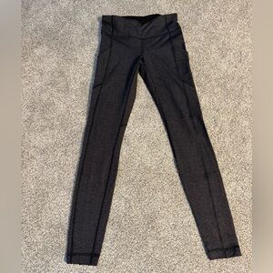 Black and grey patterned Lululemon leggings
